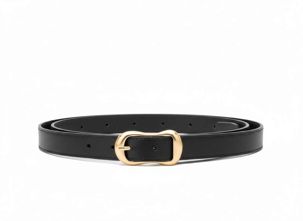 CINTURON OVAL EN CUERO