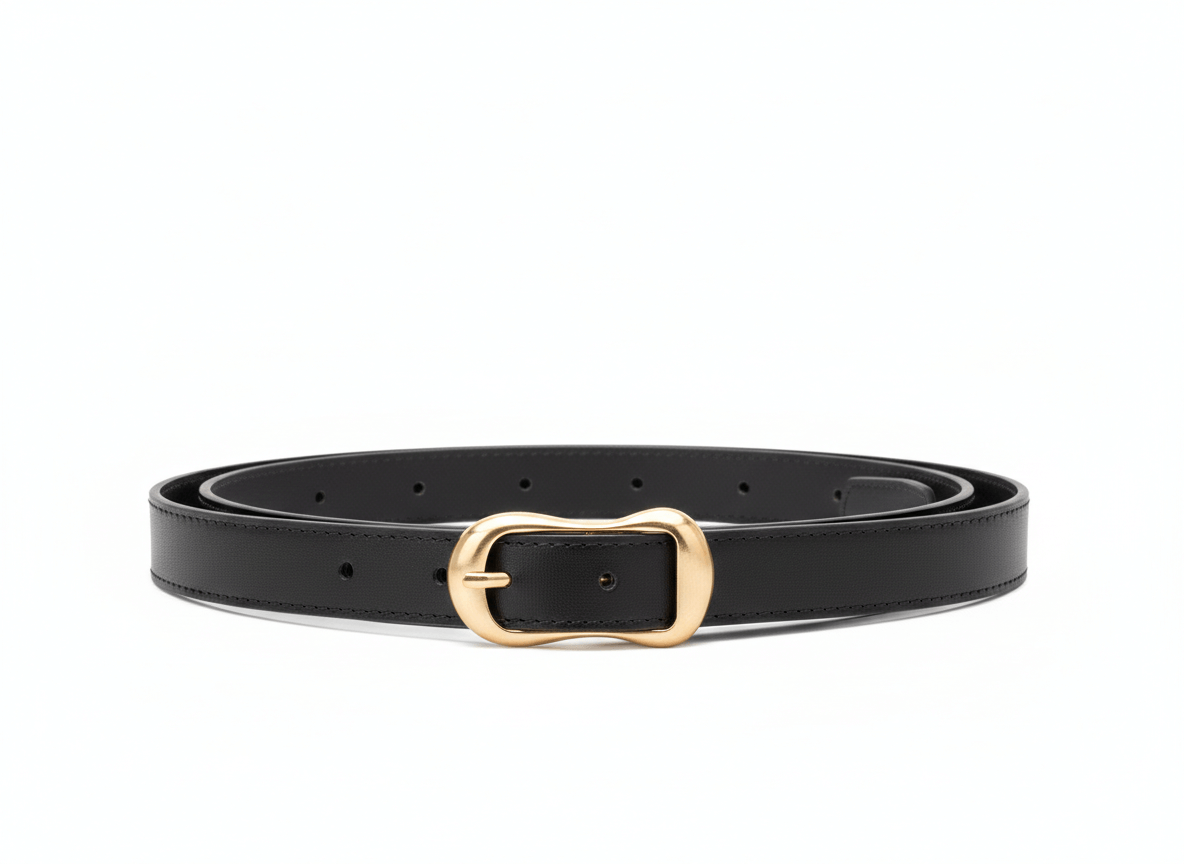 CINTURON OVAL EN CUERO